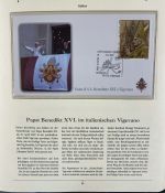 PAPST Benedikt XVI Sammlung - FDC & postfrisch - in 5 Ringbindern aus Borek Abo