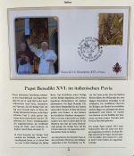 PAPST Benedikt XVI Sammlung - FDC & postfrisch - in 5 Ringbindern aus Borek Abo