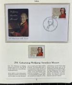 PAPST Benedikt XVI Sammlung - FDC & postfrisch - in 5 Ringbindern aus Borek Abo