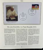 PAPST Benedikt XVI Sammlung - FDC & postfrisch - in 5 Ringbindern aus Borek Abo
