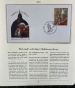 PAPST Benedikt XVI Sammlung - FDC & postfrisch - in 5 Ringbindern aus Borek Abo