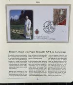 PAPST Benedikt XVI Sammlung - FDC & postfrisch - in 5 Ringbindern aus Borek Abo