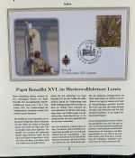PAPST Benedikt XVI Sammlung - FDC & postfrisch - in 5 Ringbindern aus Borek Abo