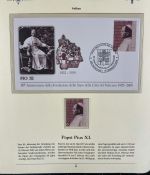 PAPST Benedikt XVI Sammlung - FDC & postfrisch - in 5 Ringbindern aus Borek Abo