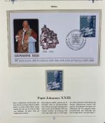 PAPST Benedikt XVI Sammlung - FDC & postfrisch - in 5 Ringbindern aus Borek Abo