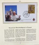PAPST Benedikt XVI Sammlung - FDC & postfrisch - in 5 Ringbindern aus Borek Abo