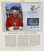 PAPST Benedikt XVI Sammlung - FDC & postfrisch - in 5 Ringbindern aus Borek Abo