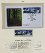 PAPST Benedikt XVI Sammlung - FDC & postfrisch - in 5 Ringbindern aus Borek Abo