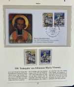 PAPST Benedikt XVI Sammlung - FDC & postfrisch - in 5 Ringbindern aus Borek Abo