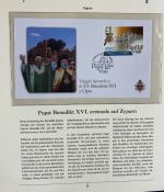 PAPST Benedikt XVI Sammlung - FDC & postfrisch - in 5 Ringbindern aus Borek Abo