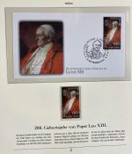 PAPST Benedikt XVI Sammlung - FDC & postfrisch - in 5 Ringbindern aus Borek Abo