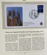 PAPST Benedikt XVI Sammlung - FDC & postfrisch - in 5 Ringbindern aus Borek Abo