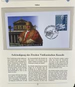 PAPST Benedikt XVI Sammlung - FDC & postfrisch - in 5 Ringbindern aus Borek Abo