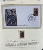 PAPST Benedikt XVI Sammlung - FDC & postfrisch - in 5 Ringbindern aus Borek Abo