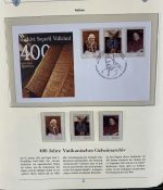 PAPST Benedikt XVI Sammlung - FDC & postfrisch - in 5 Ringbindern aus Borek Abo
