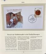 PAPST Benedikt XVI Sammlung - FDC & postfrisch - in 5 Ringbindern aus Borek Abo