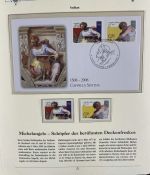 PAPST Benedikt XVI Sammlung - FDC & postfrisch - in 5 Ringbindern aus Borek Abo