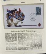 PAPST Benedikt XVI Sammlung - FDC & postfrisch - in 5 Ringbindern aus Borek Abo