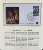 PAPST Benedikt XVI Sammlung - FDC & postfrisch - in 5 Ringbindern aus Borek Abo