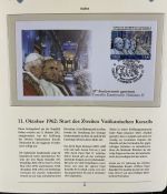 PAPST Benedikt XVI Sammlung - FDC & postfrisch - in 5 Ringbindern aus Borek Abo