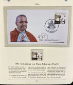 PAPST Benedikt XVI Sammlung - FDC & postfrisch - in 5 Ringbindern aus Borek Abo