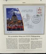 PAPST Benedikt XVI Sammlung - FDC & postfrisch - in 5 Ringbindern aus Borek Abo