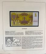 Sammlung BANKNOTEN DER WELT 46 Stück im Album (Sammler-Qualität)
