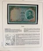 Sammlung BANKNOTEN DER WELT 46 Stück im Album (Sammler-Qualität)