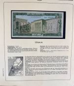 Sammlung BANKNOTEN DER WELT 46 Stück im Album (Sammler-Qualität)