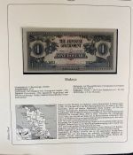 Sammlung BANKNOTEN DER WELT 46 Stück im Album (Sammler-Qualität)