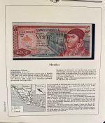 Sammlung BANKNOTEN DER WELT 46 Stück im Album (Sammler-Qualität)