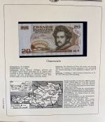 Sammlung BANKNOTEN DER WELT 46 Stück im Album (Sammler-Qualität)