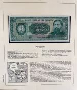 Sammlung BANKNOTEN DER WELT 46 Stück im Album (Sammler-Qualität)