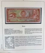 Sammlung BANKNOTEN DER WELT 46 Stück im Album (Sammler-Qualität)