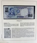 Sammlung BANKNOTEN DER WELT 46 Stück im Album (Sammler-Qualität)