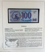 Sammlung BANKNOTEN DER WELT 46 Stück im Album (Sammler-Qualität)