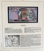 Sammlung BANKNOTEN DER WELT 46 Stück im Album (Sammler-Qualität)