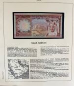 Sammlung BANKNOTEN DER WELT 46 Stück im Album (Sammler-Qualität)