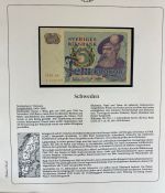 Sammlung BANKNOTEN DER WELT 46 Stück im Album (Sammler-Qualität)