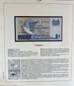 Sammlung BANKNOTEN DER WELT 46 Stück im Album (Sammler-Qualität)