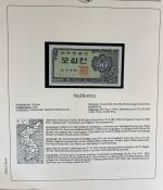 Sammlung BANKNOTEN DER WELT 46 Stück im Album (Sammler-Qualität)