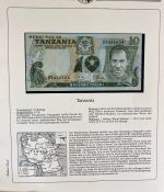 Sammlung BANKNOTEN DER WELT 46 Stück im Album (Sammler-Qualität)