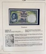 Sammlung BANKNOTEN DER WELT 46 Stück im Album (Sammler-Qualität)
