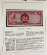 Sammlung BANKNOTEN DER WELT 46 Stück im Album (Sammler-Qualität)