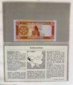 Sammlung BANKNOTEN DER WELT 46 Stück im Album (Sammler-Qualität)