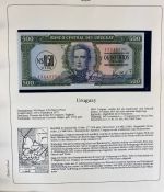 Sammlung BANKNOTEN DER WELT 46 Stück im Album (Sammler-Qualität)