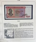 Sammlung BANKNOTEN DER WELT 46 Stück im Album (Sammler-Qualität)