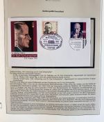 DEUTSCHLAND FEIERT: 40 Jahre Bundesrepublik Motivsammlung in 3 Lindner Ringbindern