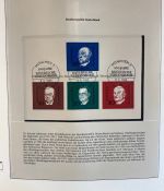 DEUTSCHLAND FEIERT: 40 Jahre Bundesrepublik Motivsammlung in 3 Lindner Ringbindern