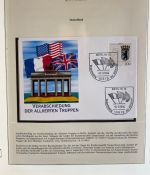 DEUTSCHLAND FEIERT: 40 Jahre Bundesrepublik Motivsammlung in 3 Lindner Ringbindern